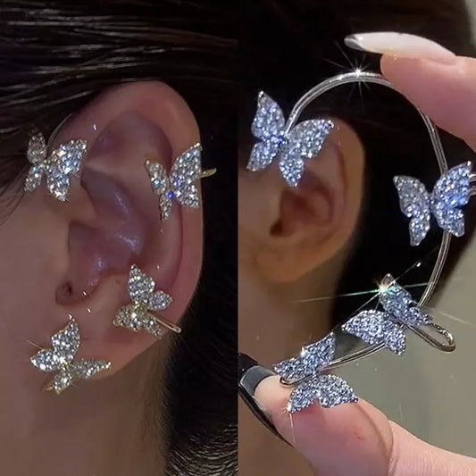 Butterfly Ear Clips Earrings